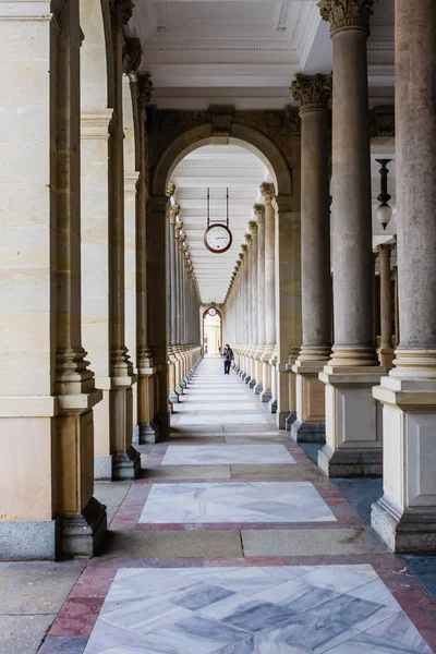 Mill Colonnade Karlovy Vary Que Ciudad Balneario Más Visitada República —  Fotos de Stock