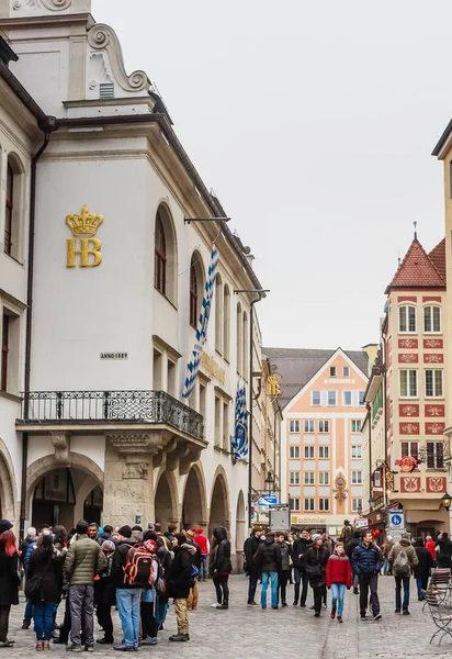 Munich Alemania Enero 2018 Hofbraeuhaus Una Famosa Cervecería Munich Alemania — Foto de Stock