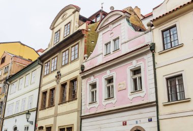 Nerudova Sokağı içinde Prag bölgesi, Mala Strana. Çek Cumhuriyeti