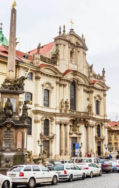 Church Saint Nicholas Baroque Church Mala Strana District Prague Czech — Stock Photo, Image