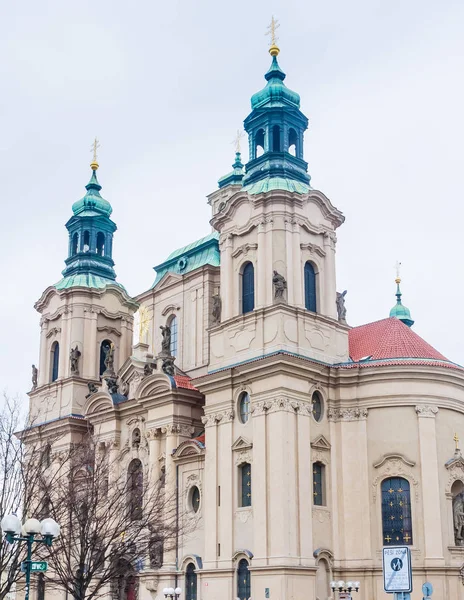 Igreja São Nicolau Localizada Praça Cidade Velha Praga República Checa — Fotografia de Stock