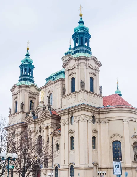 Nicholas Church Located Old Town Square Prague Czech Republic — Stock Photo, Image