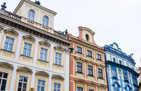 Ulice Old Town Square Staromestske Namesti Krásnými Budovami Někdy Maloval — Stock fotografie