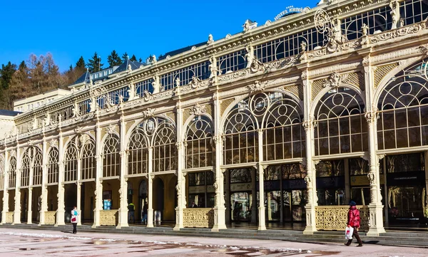 Marianské Lázně Česká Republika Ledna 2018 Marienbad Kolonáda Marianské Lázně — Stock fotografie