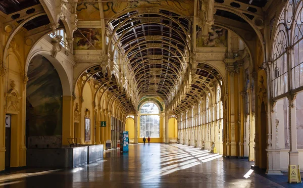 Czech Republic Marianske Lazne January 2018 Marienbad Colonnade Interior Marianske — Stock Photo, Image