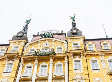 Çek Cumhuriyeti, Marianske Lazne, 31 Ocak 2018: Grandhotel Pacifik parçası. Spa Merkezi küçük Batı bohem spa Town Marianske Lazne (Marienbad) - Çek Cumhuriyeti