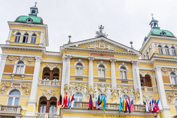 Czech Republic Marianske Lazne January 2018 Hotel Nove Lazne Part — Stock Photo, Image