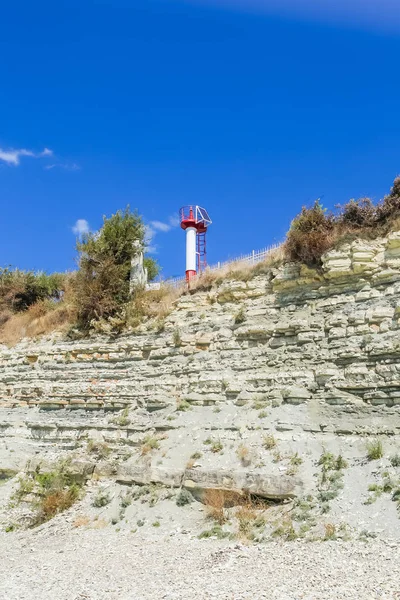 Маяк Чорному Морі Дивноморське Міста Краснодарський Край Росія — стокове фото