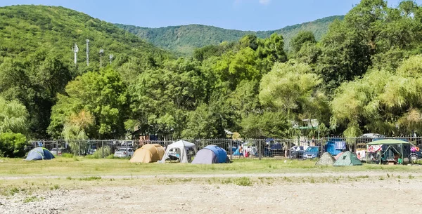 Rusland Krasnodar Grondgebied Augustus 2017 Het Dorp Van Divnomorskoye Het — Stockfoto