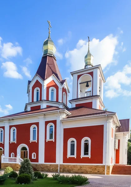 Gelendzhik Villaggio Divnomorskoe Chiesa San Sergio Radonezh Regione Krasnodar Russia — Foto Stock