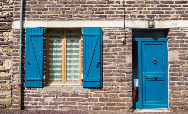 Przodu Breton House Paimpont Brittany Francja — Zdjęcie stockowe