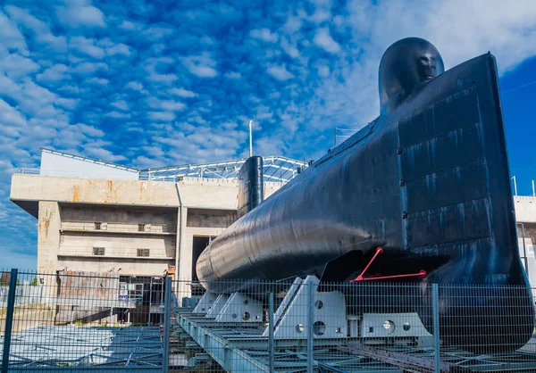 Лорьян Франция Сентября 2017 Года Подводная Лодка Выставленная Берегу Немецкой — стоковое фото