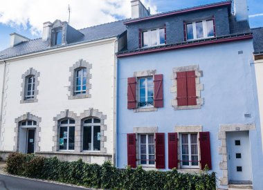 Traditional Breton architecture, Pont-Scorff, arrondissement of Lorient, Morbihan, Brittany, France
