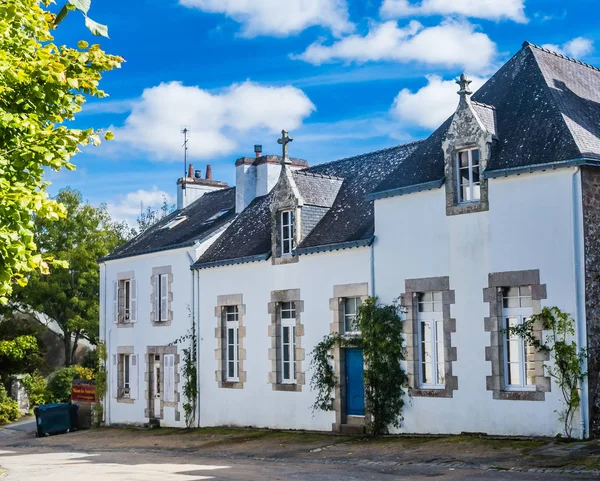 Traditional Breton architecture, Pont-Scorff, arrondissement of Lorient, Morbihan, Brittany, France