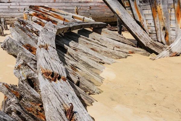 Shipwreck Cemetery River Etel Brittany Magouer Cimetiere Bateaux France — 스톡 사진