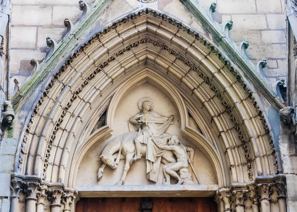 San Martino Tours Timpano Della Chiesa San Severino Parigi — Foto Stock