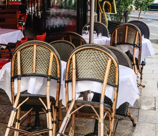 Street Cafe Paris France — Stock Photo, Image