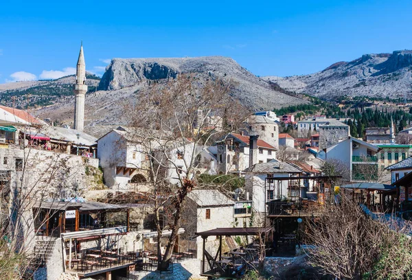 Hagyományos ház Mostar óvárosában, Bosznia és Hercegovina — Stock Fotó
