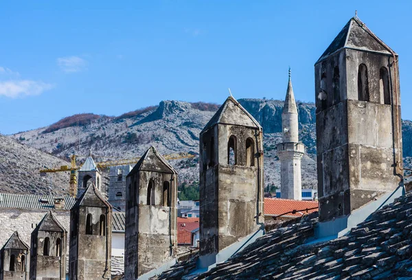 Maison traditionnelle Mostar dans la vieille ville, Bosnie-Herzégovine — Photo