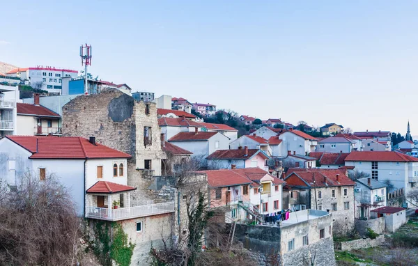 Mostar, Bosna Hersek - 24 Şubat, 2018:View üzerinde Mostar şehir, Bosna-Hersek — Stok fotoğraf
