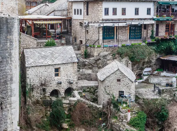 오래 된 마을, 보스니아 헤르체고비나 모스 타르 전통 집 — 스톡 사진