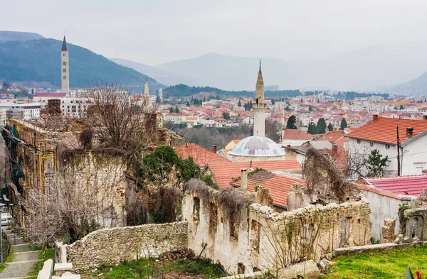 Mostar traditioneel huis in de oude stad, Bosnië en Herzegovina — Stockfoto