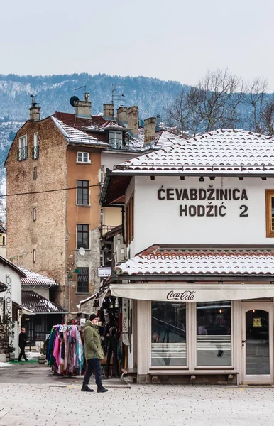 Сараево, Босния и Герцеговина - 26 февраля: Центральный квартал Сараево Босния и Герцеговина — стоковое фото