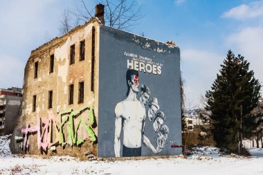 Saraybosna'daki pek çok bina, 1992-96'daki kuşatmanın yaralarını hala gösteriyor.