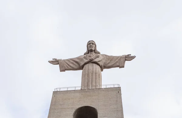 Narodowe Sanktuarium Chrystusa Króla w Lizbonie Portugalia, turystyczne miejsce CIT — Zdjęcie stockowe