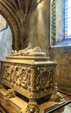 Hieronymites Manastırı Portekiz poaet Luis de Camoes mezar. 