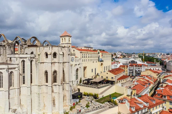 Vista sobre El Convento del Carmo, Convento da Ordem do Carmo , —  Fotos de Stock