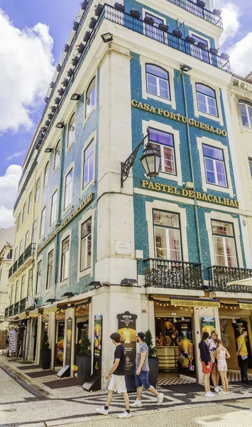 Cucina portoghese ristorante Casa Liguesa do Pastel de Bacalhau — Foto Stock