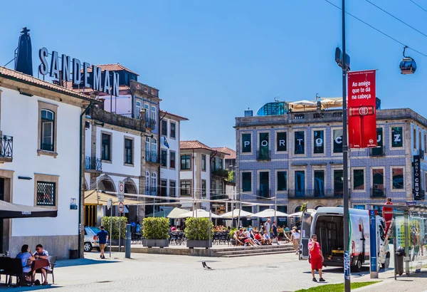 Sandeman Port bor épület Diogo Leite Avenue Vila Nova d — Stock Fotó