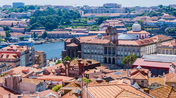 Porto ve Vila Nova de Gaia Cityscape — Stok fotoğraf
