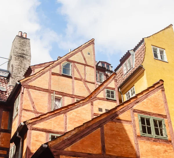 Половинний будинок у старовинній частині Копенгагена (Данія). — стокове фото