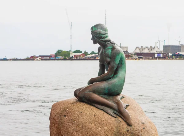 The Little Mermaid, Copenhagen. Den Lille Havfrue, a statue by E