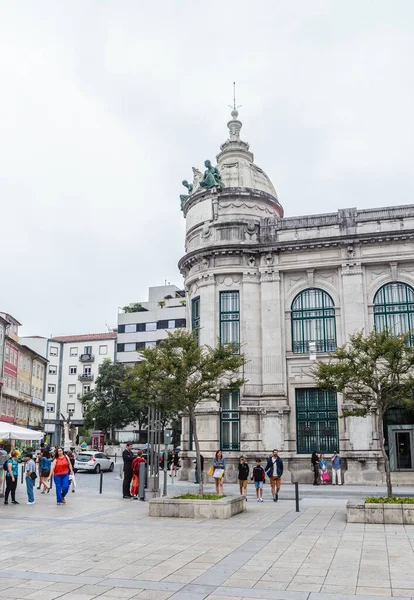 Bank Von Portugal Historischen Zentrum Von Braga Portugal — Stockfoto