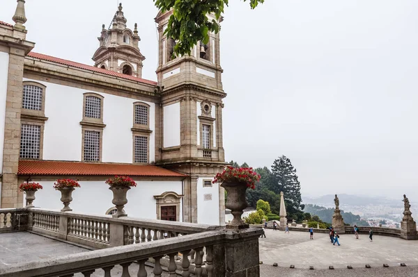 Santuario Bom Jesus Monte Braga Portugal Uno Los Famosos Santuarios —  Fotos de Stock