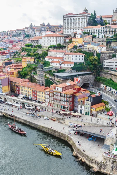 Porto Nun Tarihi Şehir Merkezi Dom Luis Köprüsü Porto Portekiz — Stok fotoğraf