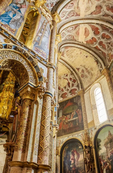 Charola Alrededor Iglesia Templaria Convento Cristo Tomar Región Centro Portugal — Foto de Stock