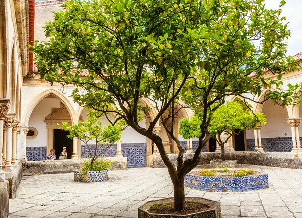 Kloster Kyrkogården För Riddarbegravning Vid Kristi Kloster Tomar Portugal — Stockfoto