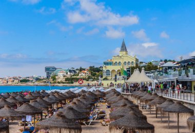 Estoril, Tamariz plajı, Lizbon sahili, Portekiz