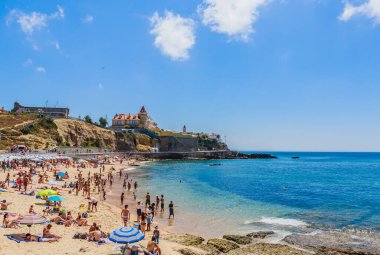 Lizbon Portekiz Avrupa yakınlarındaki Poca Plajı Estoril Sahil Tatil Köyü