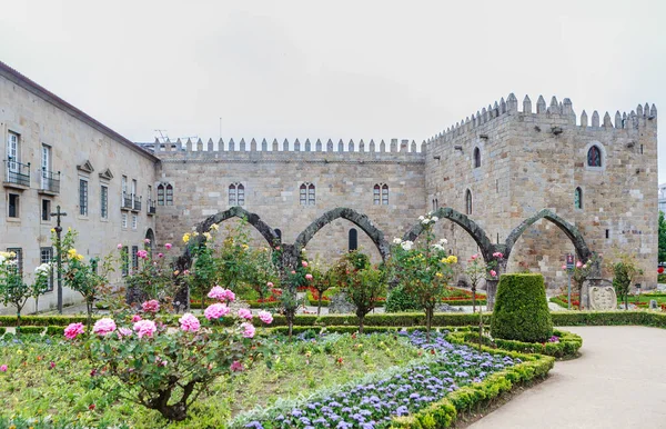 Jardim Santa Bárbara Nas Muralhas Antigo Palácio Arcebispo Braga Portugal — Fotografia de Stock