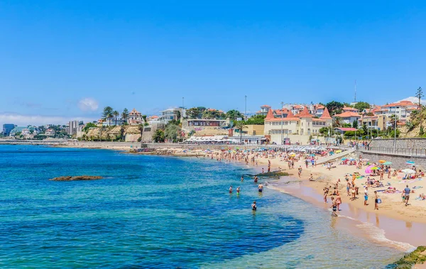 ポルトガルリスボンに近いプライア ポカビーチエストレイル海岸沿いのリゾートヨーロッパ — ストック写真