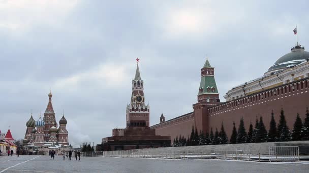 Plaza Roja en Moscú, Rusia — Vídeo de stock