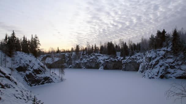 Marmorbruch Ruskeala, Karelien, Russland — Stockvideo