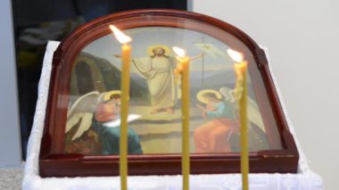 Kilise öznitelikleri kutsama töreni için. Rahip özniteliklerini.