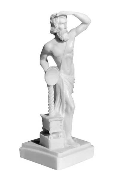 Classic Marble Statue Man White Background — Stock Photo, Image