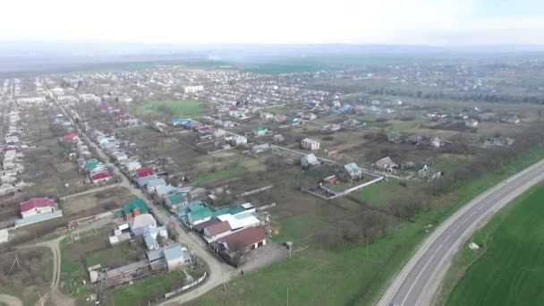 Piccola città agraria, Russia . — Video Stock